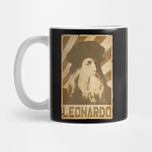 Leonardo Da Vinci Retro Propganda Mug